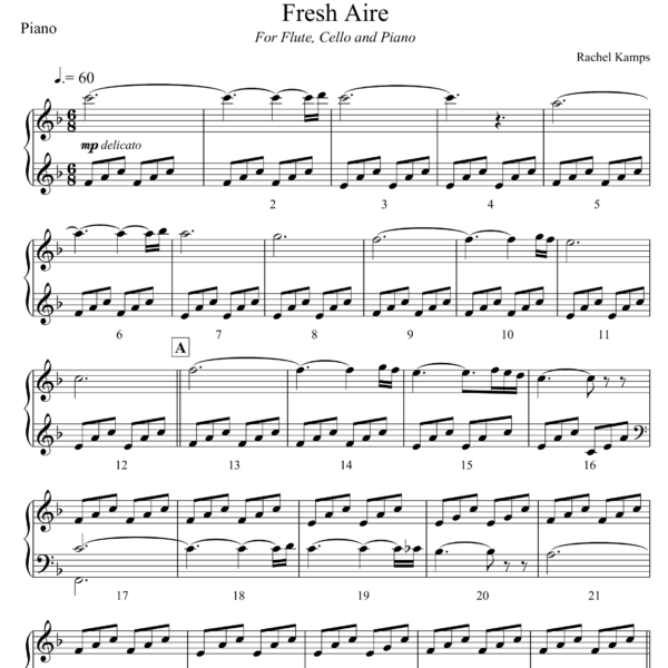 sheet music page