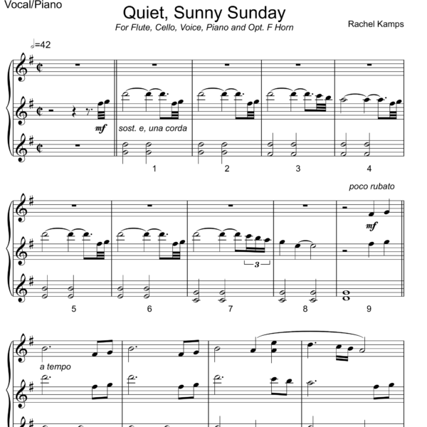 sheet music page